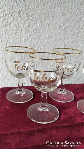 Old Hungarian glasses - with Tokaj inscription {ü19}