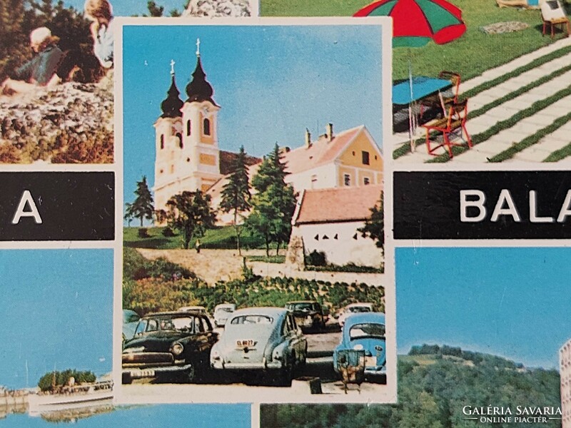Retro postcard on balat