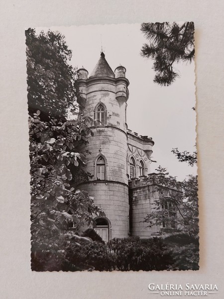 Old postcard photo postcard Balatonszemes owl castle