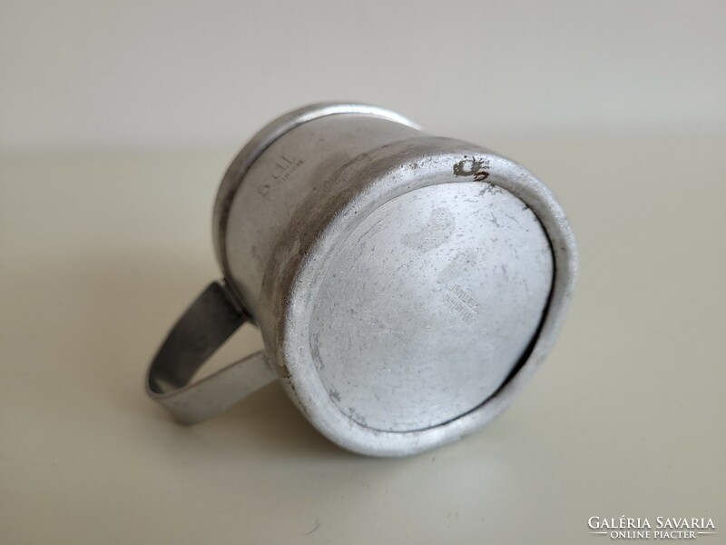 Régi vintage hitelesített  alumínium pohár 1950