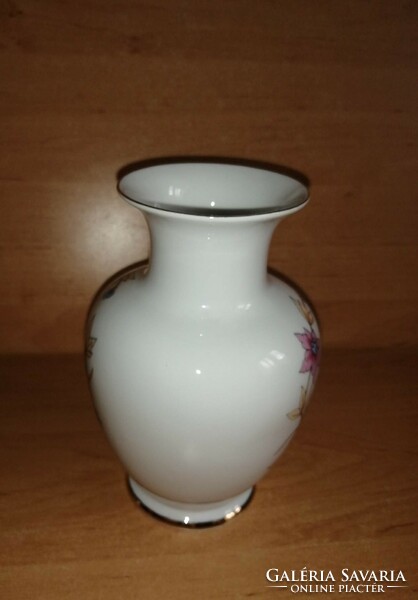 Hölóháza porcelain vase with chrysanthemum pattern -15.5 cm (25/d)