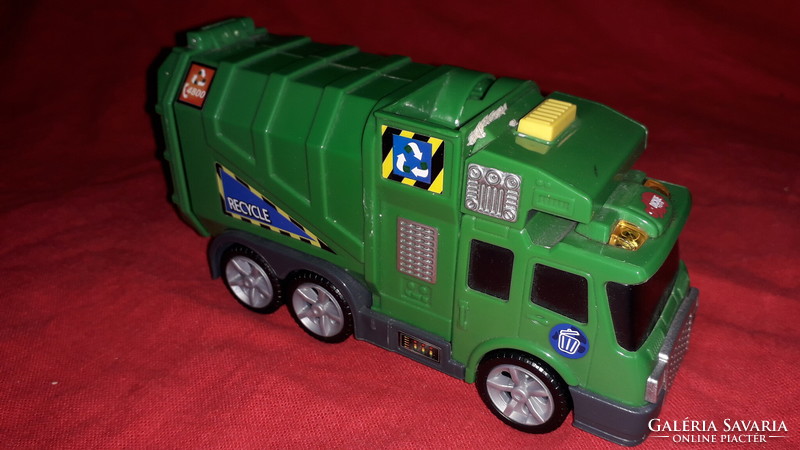 Retro dickie rechargeable interactive untested toy garbage truck 18 cm according to the pictures