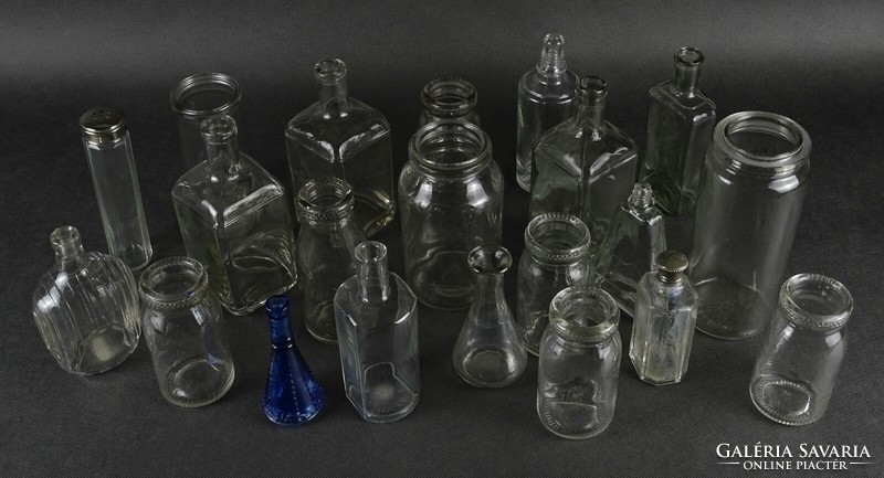1N224 old mixed glass package for decoration 21 pieces