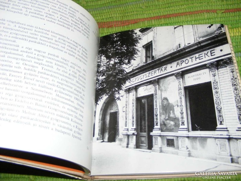 Book rarities of old Hungarian pharmacies in good condition for collectors of tools, equipment, materials