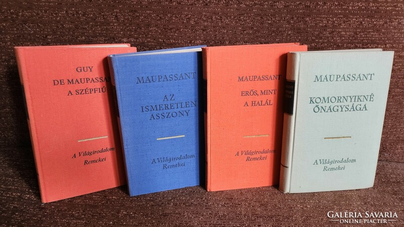 Világirodalom remekek: franciák 8: Maupassant (4 kötet)