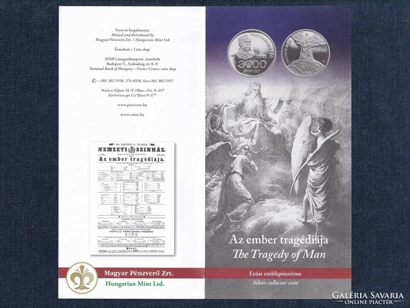 150th Anniversary of the publication of The Tragedy of Man HUF 3,000 2012 brochure (id77859)