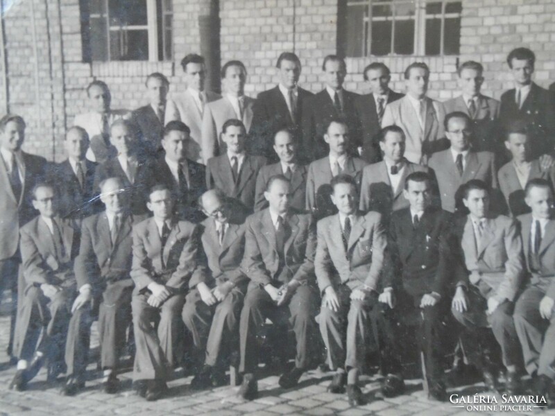 D196044 old photo - factory yard? Group photo of management? 1940K