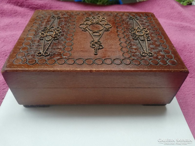 Ornate old wooden box