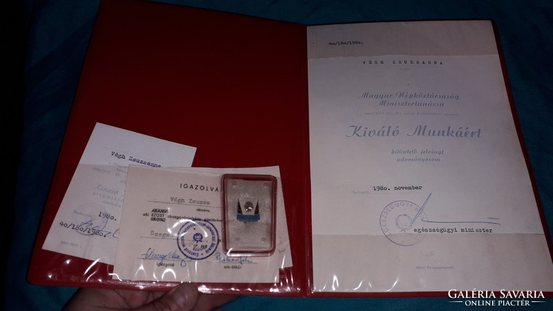 1980. Silver National Guard badge by the Council of Ministers + personal full bar as shown in the pictures