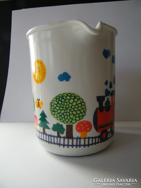 Vintage thomas (rosenthal) porcelain coated metal jug