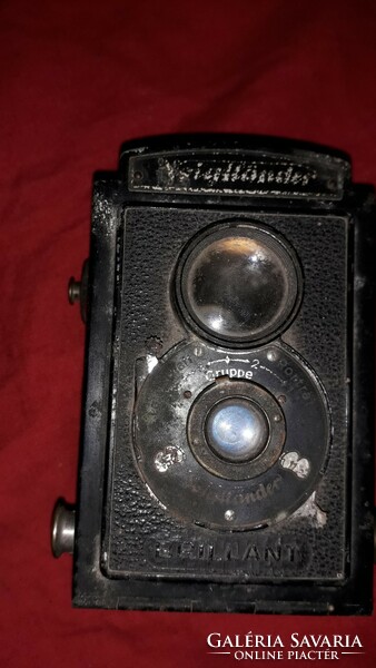 Antik német Voigtländer BRILLANT fényképezőgép a képek szerint