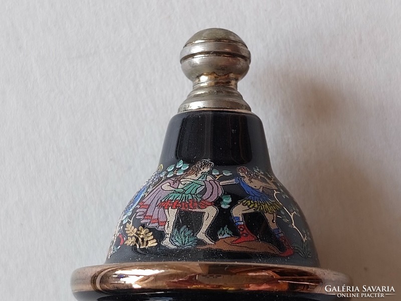 Old perfume holder with a mythological scene