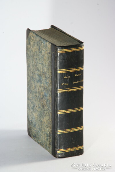 1802 - Old scholar's history of the world - Buda Isaiah in a beautiful half-leather binding!