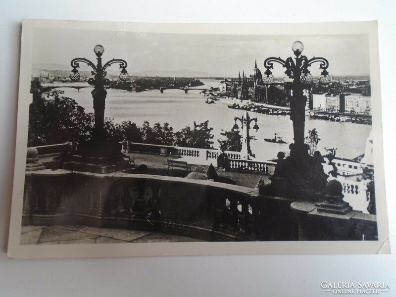 D196174 Budapest - Danube view with Margaret Island 1942k 1949p photo sheet - Radvány, Ózd