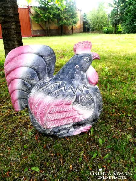 10 kg hen carved from solid wood, painted, elegant, rural. 45 *43