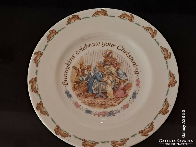 Beatrix Potter Royal Doulton angol porcelán gyermek tányér