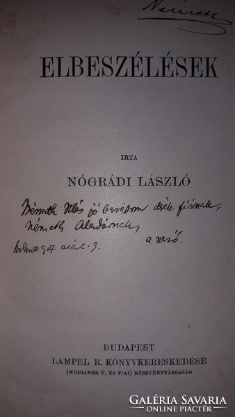 1907. László Nógrádi: tales autographed copy book according to the pictures. Lampel r:t.