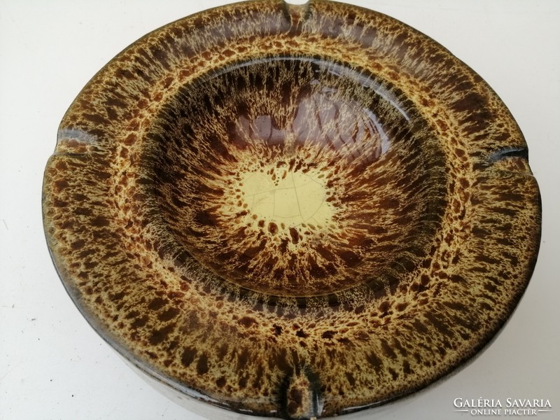 Retro ceramic glazed ashtray