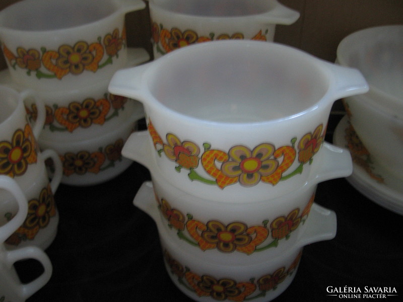 Original retro floral soup bowls from Jena