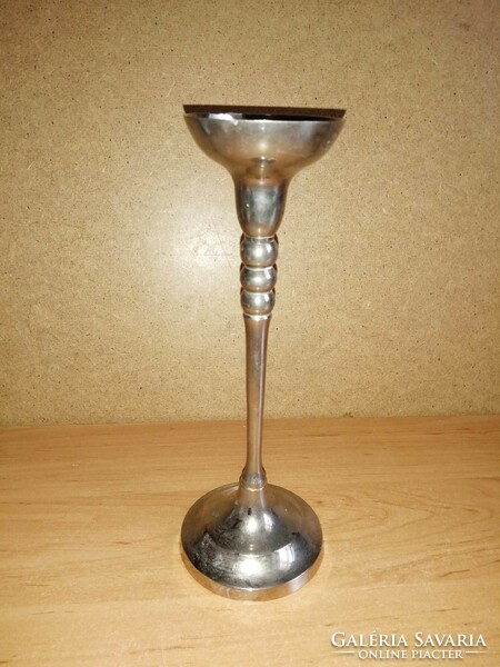 Metal candle holder - 23.5 cm high (square)