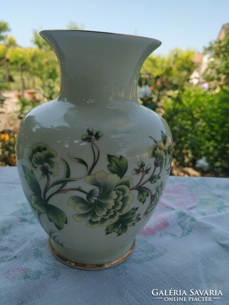 Holóházi green flower vase for sale!