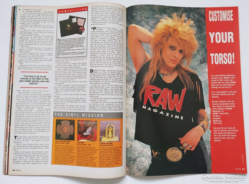 Raw magazin 90/3/7 Mission Whitesnake Iron Maiden Hot Chili Quireboys Nuclear Assault Robin Beck