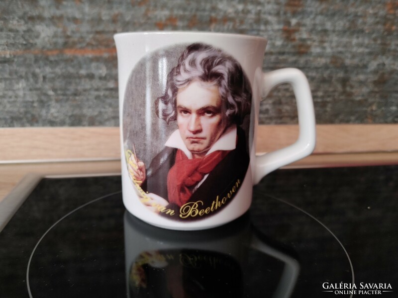 Ludwig van beethoven mug glass rarity germany