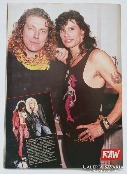 Raw magazin 89/12/13 Bon Jovi Skid Row Iron Maiden Vain Frehley Warrant Balaam Pandora's Box Cooper