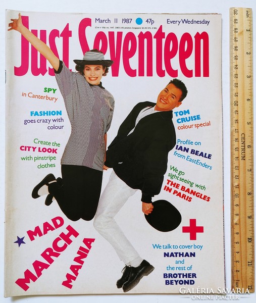 Just Seventeen magazin 87/3/11 Tom Cruise Brother Beyond The Bangles Adam Woodyatt