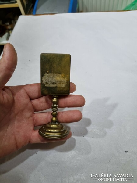 Old copper match holder