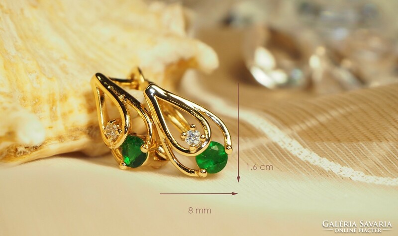 Gold-colored (goldfilled) fashion jewelry earrings