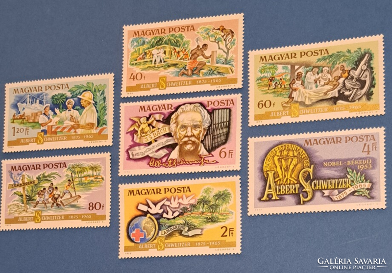 1974. . Albert schweitzer stamp line a/7/6