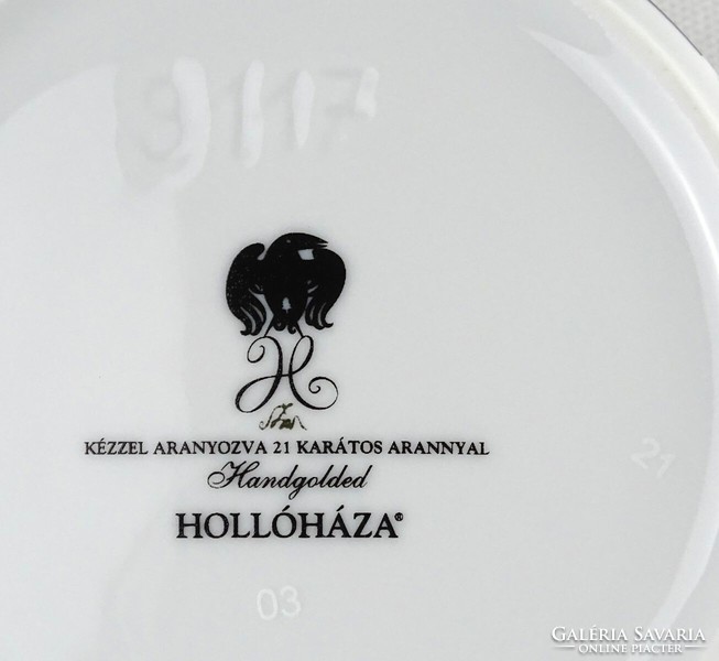 1M996 Saxon endre 21k porcelain ashtray from Hólloháza