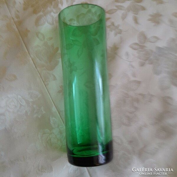 Zöld  pohár 18 cm magas