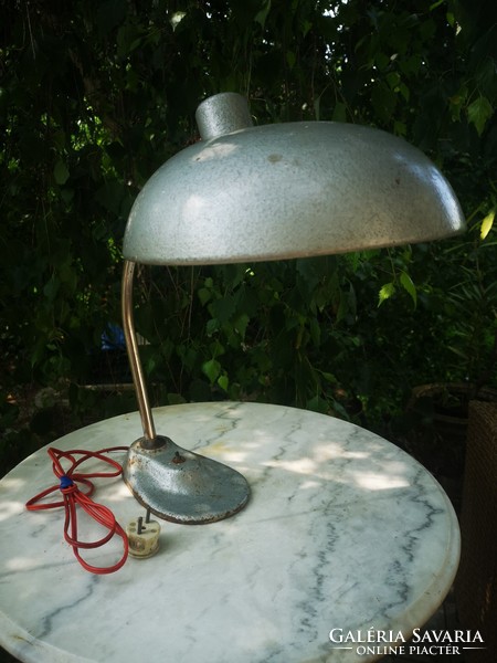 Retro workshop lamp industrial style adjustable light direction. Trendy, fashionable, desk, bank lamp