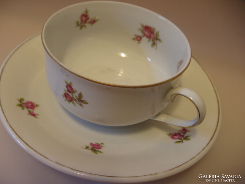 Retro small Viennese rose cup inside
