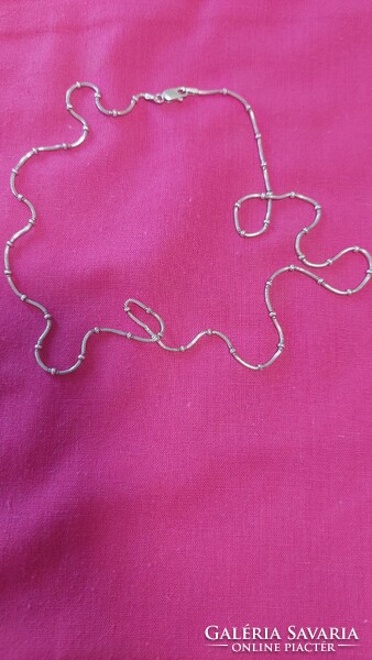 925 - Sterling silver necklace, 56 cm long! In perfect condition! Special shape!