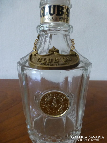 Club 99 Scotch whiskey bottle, decorative bottle