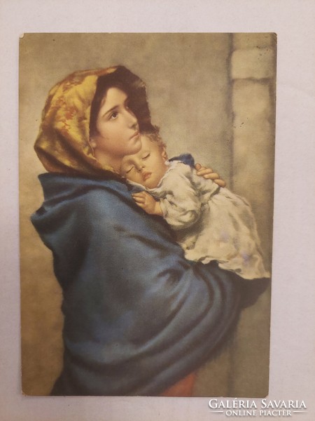 Rare: ferruzzi: madonna with child italian antique postcard, postal clean (even with free delivery!)
