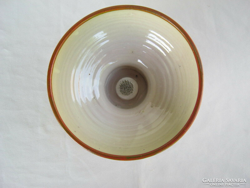 Retro ... Béla Mihály Hungarian applied art ceramic flowerpot vase ikebana bowl