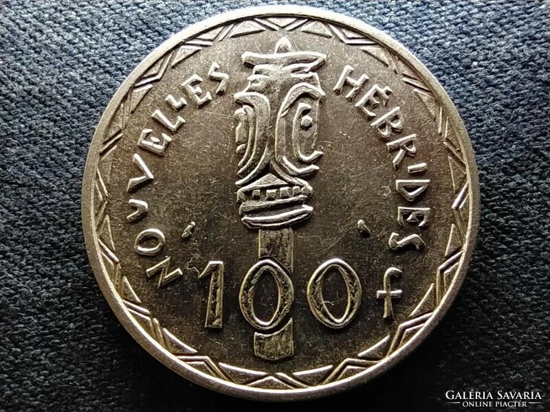 Vanuatu Angol-francia társasház (1906-1980) .835 ezüst 100 frank 1966 (id68879)