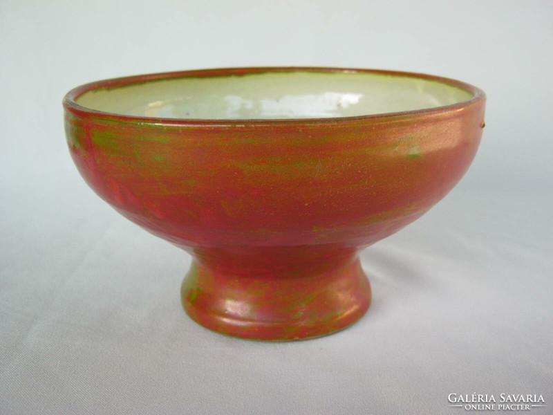 Retro ... Béla Mihály Hungarian applied art ceramic flowerpot vase ikebana bowl