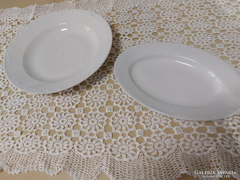 White serving bowls, with the same pattern, 2 pcs