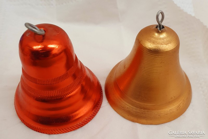 Metal bells Christmas tree decorations, 2 pieces 1600 ft