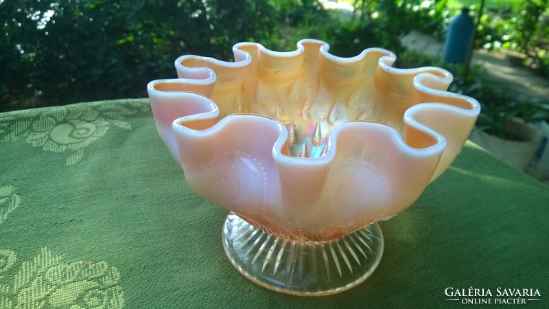 Bieder glass iridescent table serving bowl, beautiful piece. - Flawless
