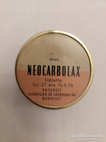 Retro neocarbolax medicinal metal tin tin box (even with free delivery!)