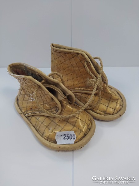 Old quilted baby shoes