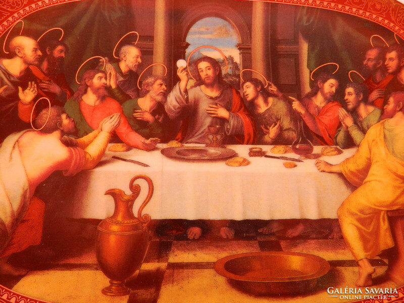 Numbered German wall decoration: last supper