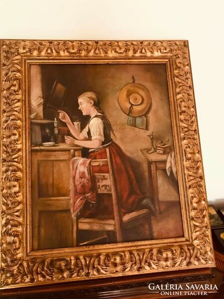 Life portrait of Bieder ..Oil on canvas,