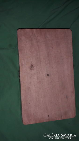 ANTIK FAINTARZIÁS,( A NÉHAI JAPÁN ZÁSZLÓRA EMLÉKEZTETŐ) dísz fa doboz 15 x25 x 8 cm a képek szerint